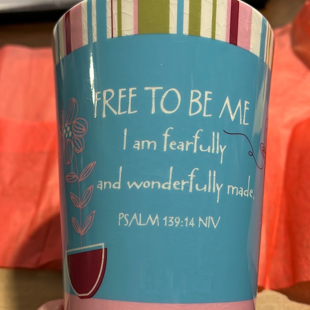 Dayspring 17402 tall latte mug psalm 139:14 NIV